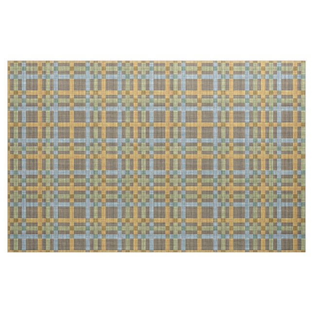 Braunes, gelbes, grünes Teppichmuster Stoff (Fat Quarter (45,7 x 55,9 cm))