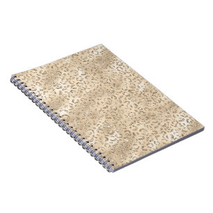 Braunes Gepard-Leopardenfell-Druckmuster Tier Notizblock