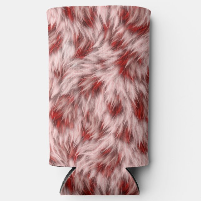 Braunes Gewebe Textur Pelz Design-19797 Selters Dosenkühler (Vorderseite)