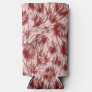 Braunes Gewebe Textur Pelz Design Selters Dosenkühler