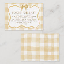 Braunes Gingham-Wellenrahmen-Bogen-Bücher für Baby