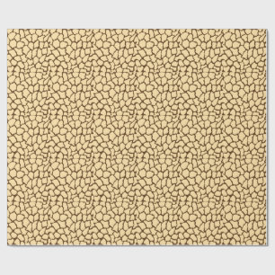 Braunes Giraffenmuster – Minimaler Tierdruck Geschenkpapier
