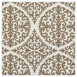 Braunes Heritage-Damask Stoff