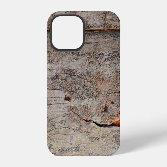 Braunes Holz iPhone Hülle (Rückseite)