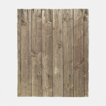 Braunes Holzmuster Rustikales Fleece Blanket