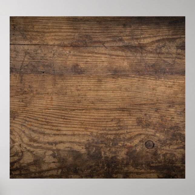 Braunes Holztextur Abstrakter Hintergrund Poster (Vorne)