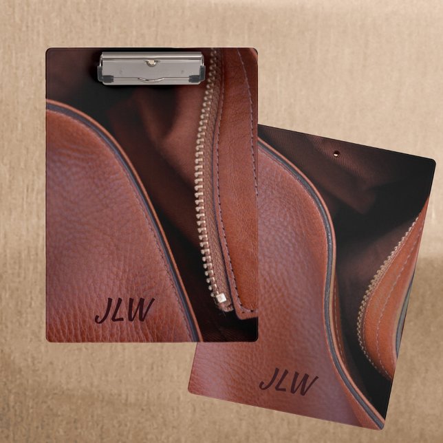 Braunes Imitat Leder ungerzogen Klemmbrett (Von Creator hochgeladen)