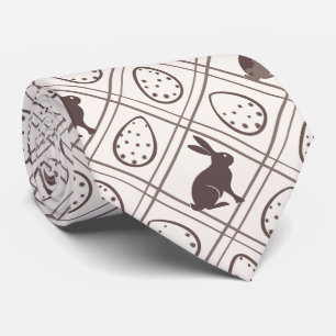 Braunes Karo-Ostern Krawatte