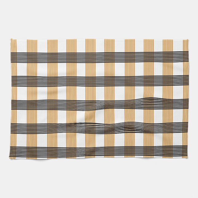 Braunes Karomuster Geschirrtuch (Horizontal)