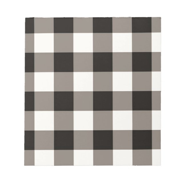 Braunes Karomuster Notizblock (Vorderseite)