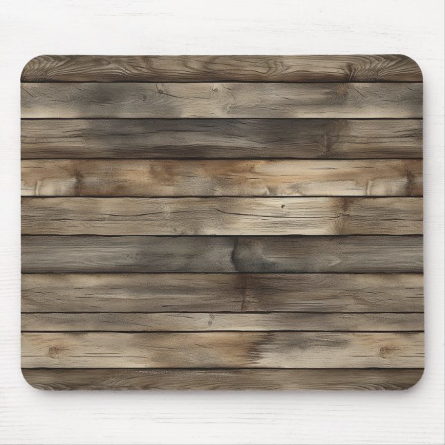 Braunes Kunstholz Mousepad (Vorne)