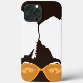 Braunes Mädchen mit Afro mit Gold Sonnenbrille Case-Mate iPhone Hülle