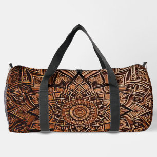 Braunes Mandala Duffle Bag