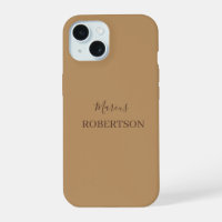 Braunes Monogramm Kalligrafie minimalist professio