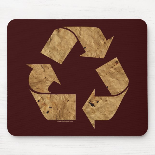 Braunes Recycle Mousepad (Vorne)