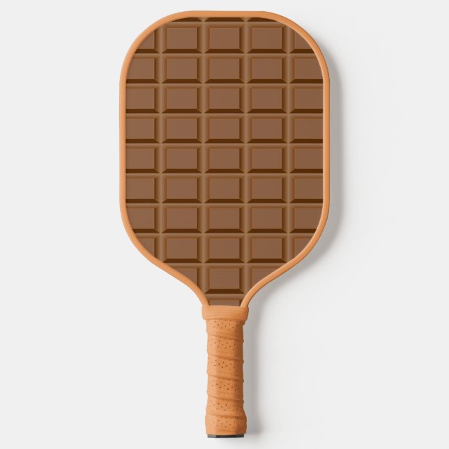 Braunes Schokoladenmuster Pickleball Schläger (Vorderseite)