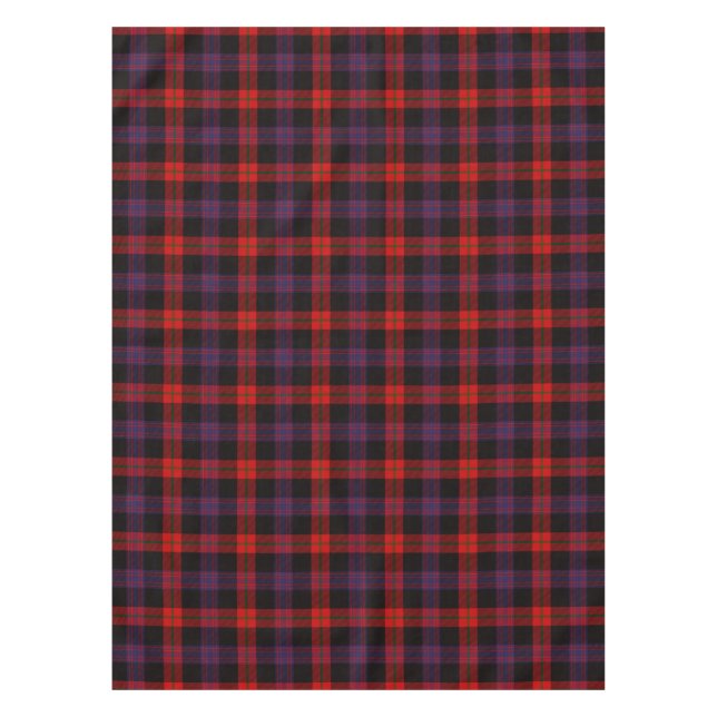 Braunes schottisches Clan-Tartan-Muster Tischdecke (Vorderseite)