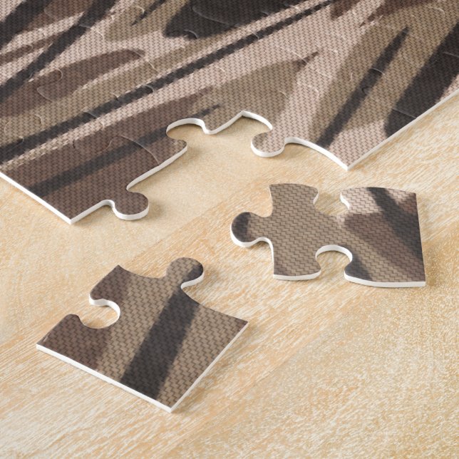 Braunes Tarnmuster Puzzle (Seite)