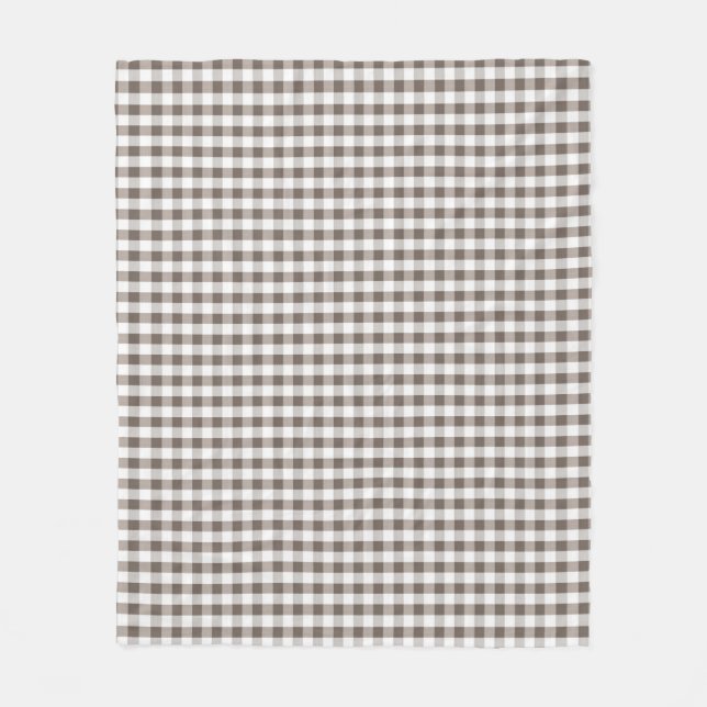Braunes Tischdeckenmuster Fleecedecke (Vorderseite)