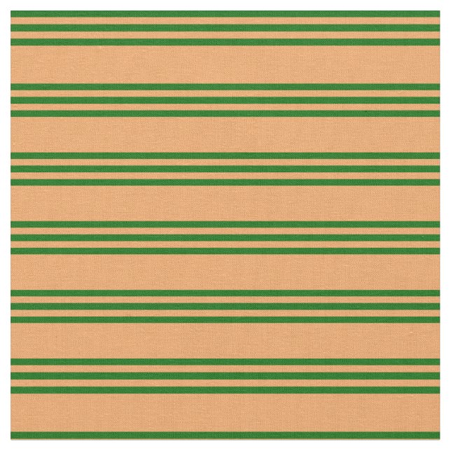 Braunes und dunkelgrünes Muster Stoff (Nahaufnahme)