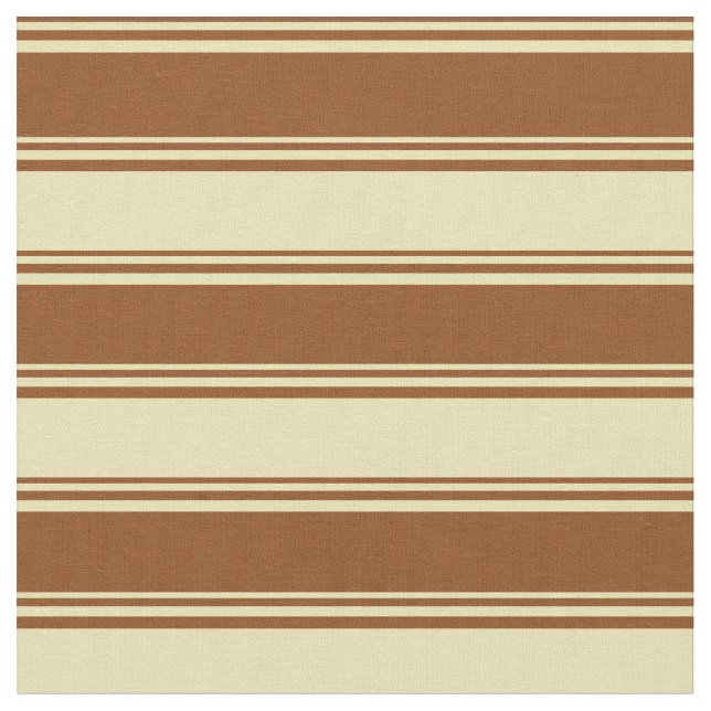 Braunes und Tan-Lines Muster Stoff (Nahaufnahme)