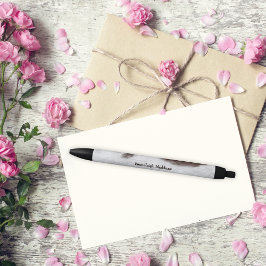 Braunes weißes Kuhfell wie Print Monogram Kugelschreiber