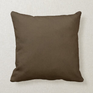 Braunes Wildleder-Look Kissen