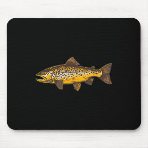 Braunforellen-Angeln Fly-Fischen im Freien und Nat Mousepad