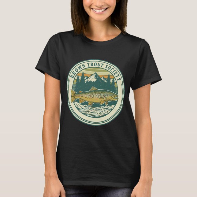 BRAUNFORELLEN-GESELLSCHAFT KUNST T-Shirt (Vorderseite)