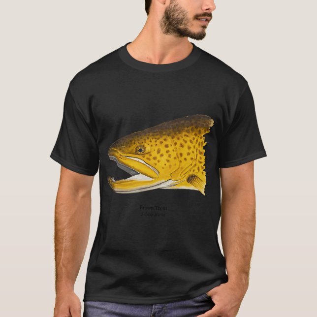 Braunforellenkopf-Malerei 2 T-Shirt (Vorderseite)