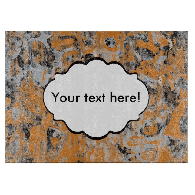 Braungraue Textur Schneidebrett (Vorderseite)