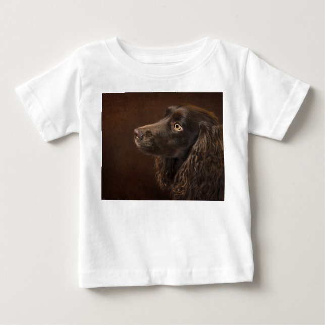 Braunhaarhund Baby T-shirt (Vorderseite)