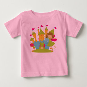 Braunhaarige Feenprinzessin Baby Tutu Bodysuit T-shirt