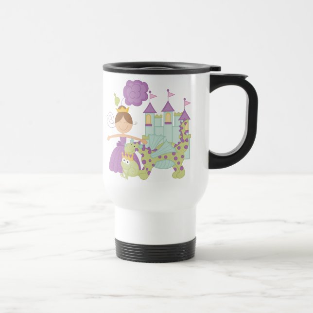 Braunhaarige Prinzessin Reisebecher (Rechts)