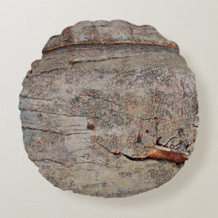 Braunholz Rundes Kissen