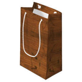 Braunholz Rustikales Muster Kleine Geschenktüte