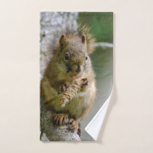 Braunhörnchen-Wildfotografie Handtuch