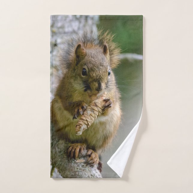Braunhörnchen-Wildfotografie Handtuch (Handtuch)