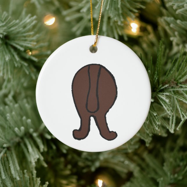 Braunhund Keramik Ornament (Baum)