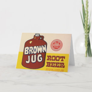 Braunjugend Rootbeer Etikett Grußkarte Karte