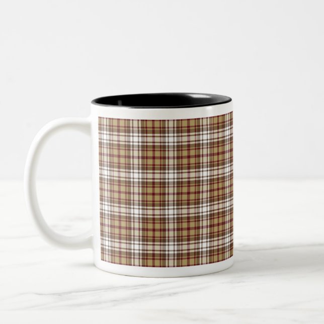 Braunkönigin Stewart tartan Zweifarbige Tasse (Links)