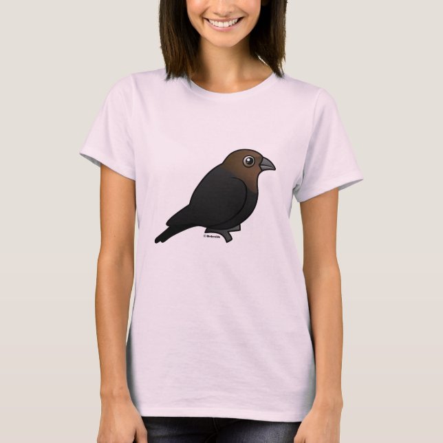 Braunkopfvogel T-Shirt (Vorderseite)
