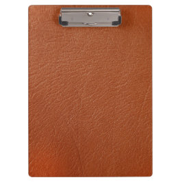 Braunleder Klemmbrett