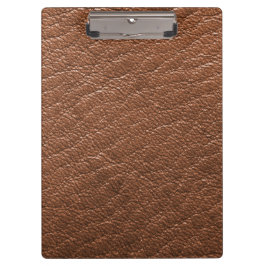 Braunleder Klemmbrett