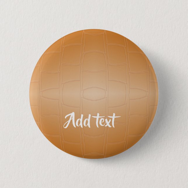 Braunleder mit Textur Button (Vorderseite)
