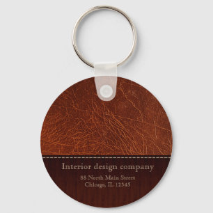Braunlederlook Schlüsselanhänger