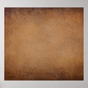 Braunledertextur: Vintager Hintergrund geschlossen Poster