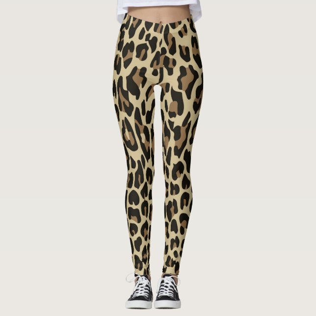Braunleopard-Leggings Leggings (Vorderseite)