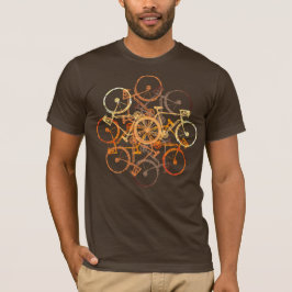 Bräunlich-orangefarbene Bikes . cool T-Shirt