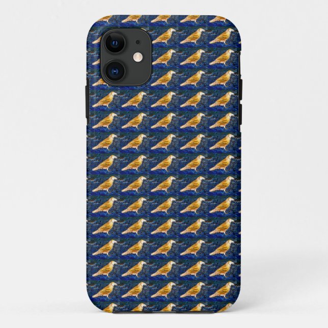 Braunraven auf schwarzem Fall Case-Mate iPhone Hülle (Rückseite)